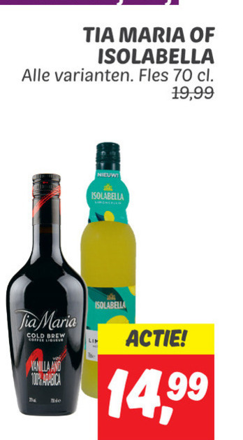 Tia Maria   likeur folder aanbieding bij  Dekamarkt - details