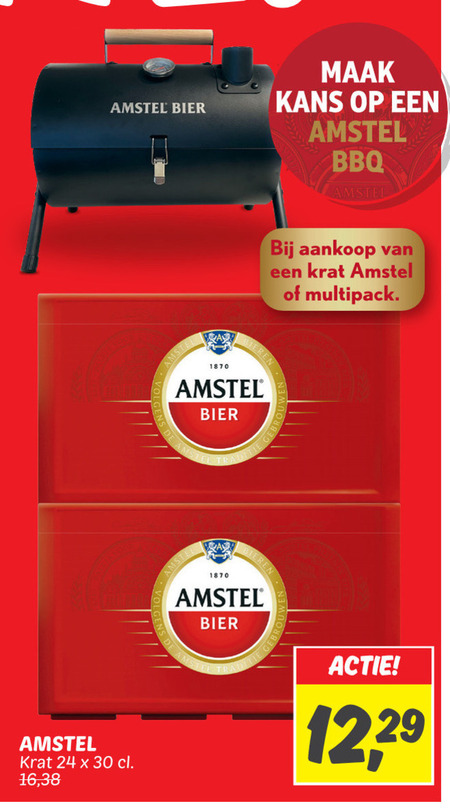 Amstel   krat bier folder aanbieding bij  Dekamarkt - details