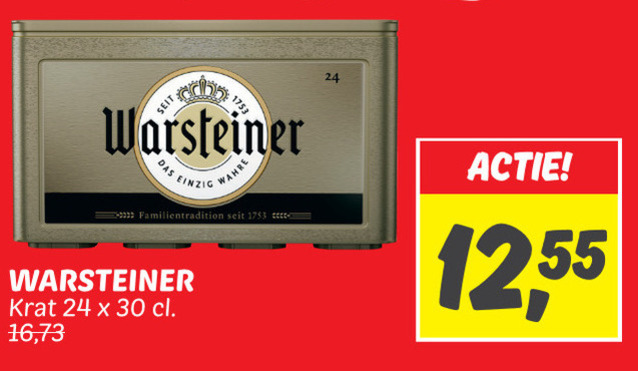 Warsteiner   krat bier folder aanbieding bij  Dekamarkt - details