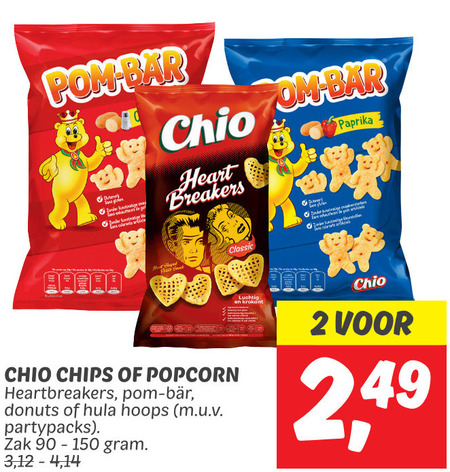 Chio   zoutje, popcorn folder aanbieding bij  Dekamarkt - details