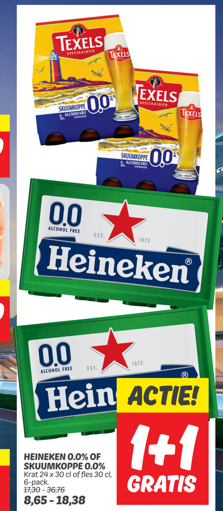 Heineken 0.0   alcoholvrij bier, krat bier folder aanbieding bij  Dekamarkt - details