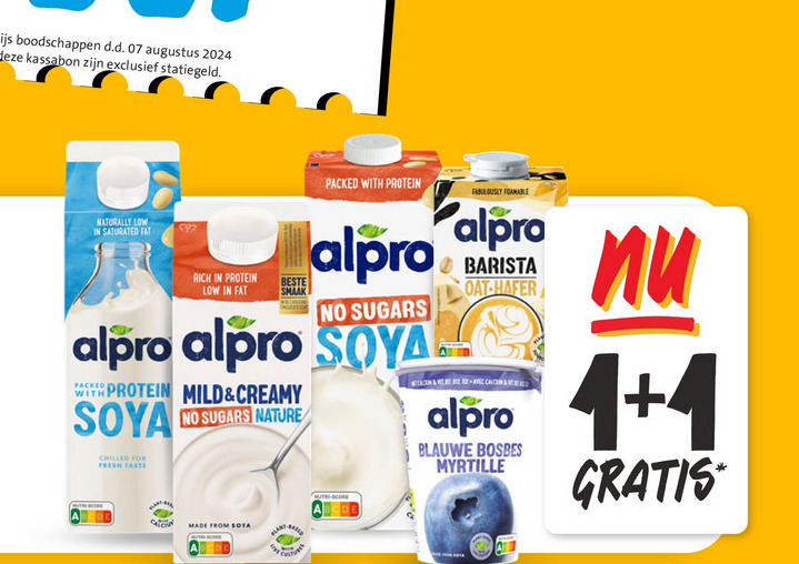 Alpro   soja melk folder aanbieding bij  Jumbo - details