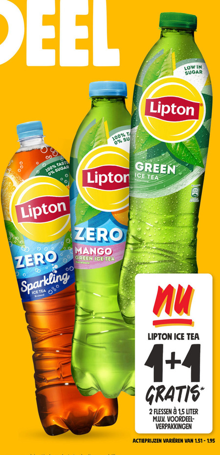 Lipton   ice tea folder aanbieding bij  Jumbo - details