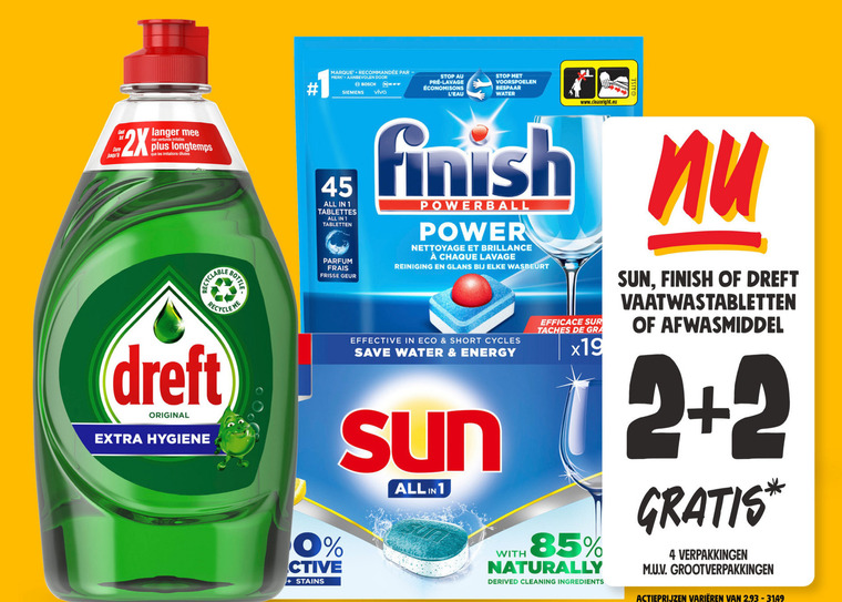 Sun   afwasmiddel, vaatwasmiddel folder aanbieding bij  Jumbo - details