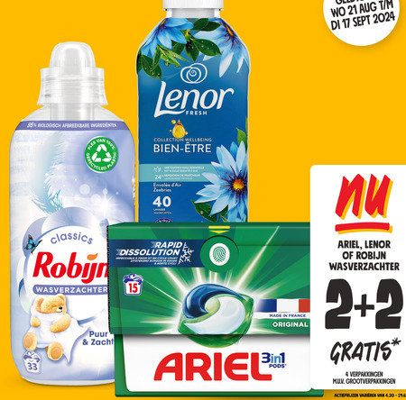 Lenor   wasverzachter folder aanbieding bij  Jumbo - details