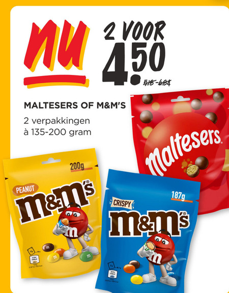 Maltesers   chocoladepindas, chocolade folder aanbieding bij  Jumbo - details