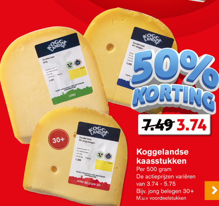 Koggelandse   kaas folder aanbieding bij  Hoogvliet - details