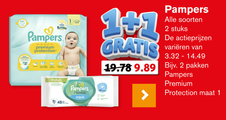 Pampers   luierbroekjes, billendoekjes folder aanbieding bij  Hoogvliet - details