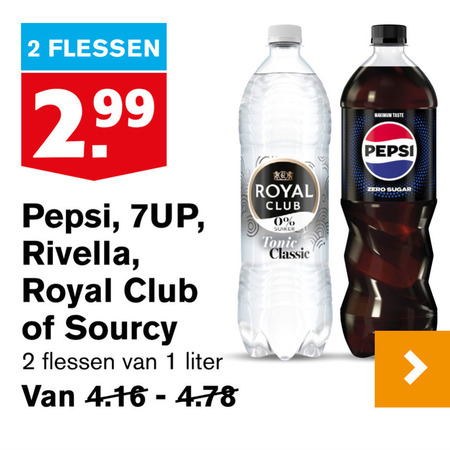 Rivella   frisdrank, cola folder aanbieding bij  Hoogvliet - details