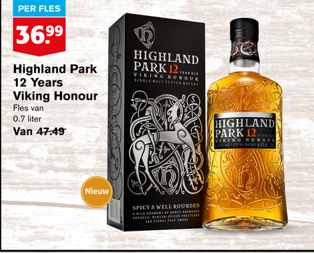 Highland Park   whisky folder aanbieding bij  Hoogvliet - details