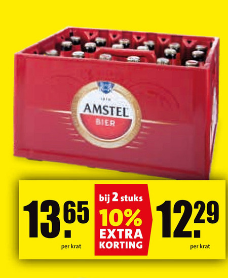 Amstel   krat bier folder aanbieding bij  Boni - details