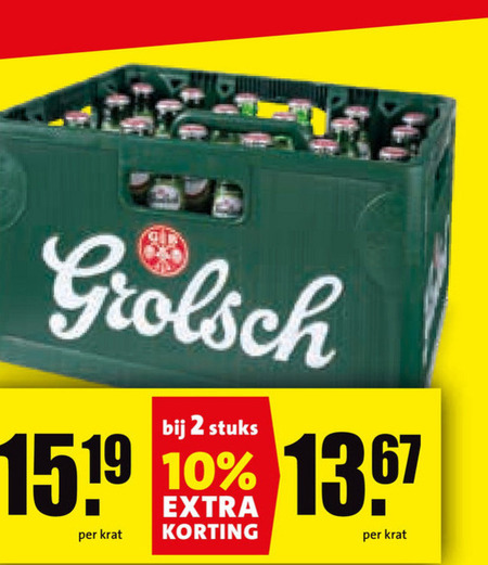 Grolsch   krat bier folder aanbieding bij  Boni - details