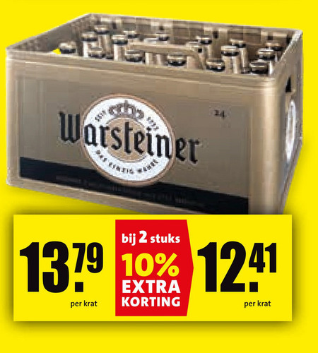 Warsteiner   krat bier folder aanbieding bij  Boni - details