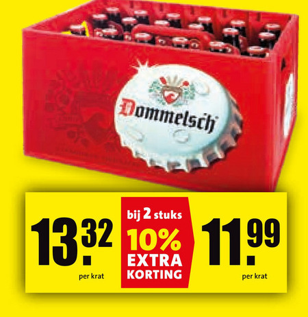 Dommelsch   krat bier folder aanbieding bij  Boni - details