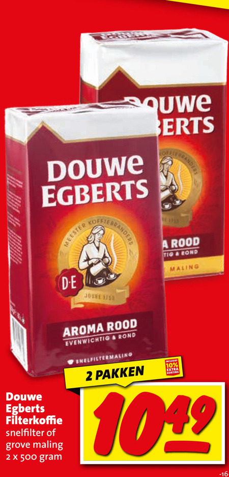 Douwe Egberts   koffie folder aanbieding bij  Boni - details