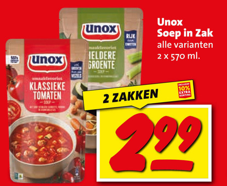 Unox   soep folder aanbieding bij  Boni - details