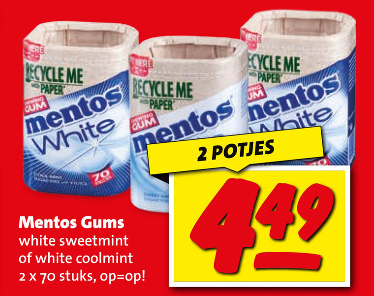 Mentos   kauwgom folder aanbieding bij  Boni - details