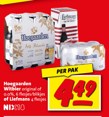 Hoegaarden   speciaalbier, witbier folder aanbieding bij  Boni - details