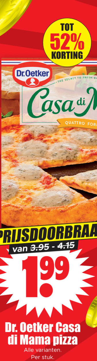 Dr Oetker   diepvriespizza folder aanbieding bij  Dirk - details