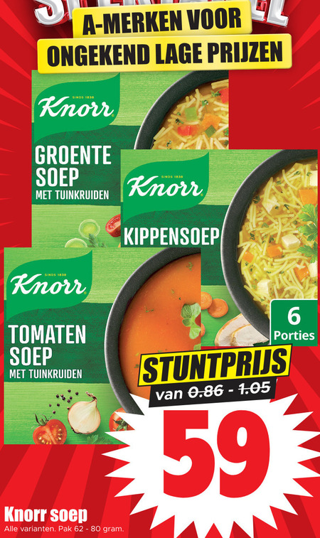 Knorr   soep folder aanbieding bij  Dirk - details