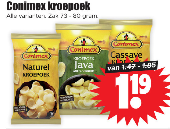 Conimex   kroepoek folder aanbieding bij  Dirk - details