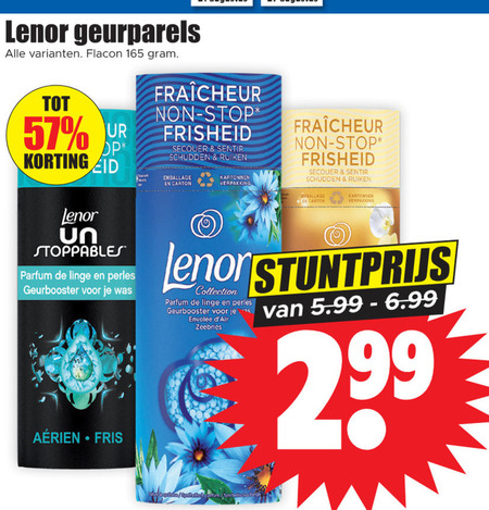 Lenor   wasverzachter folder aanbieding bij  Dirk - details