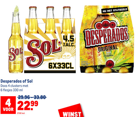 Desperados   speciaalbier folder aanbieding bij  Makro - details