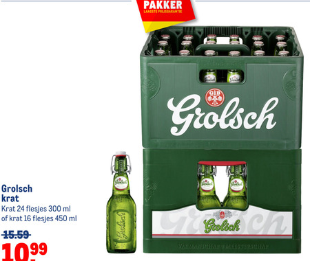 Grolsch   krat bier folder aanbieding bij  Makro - details