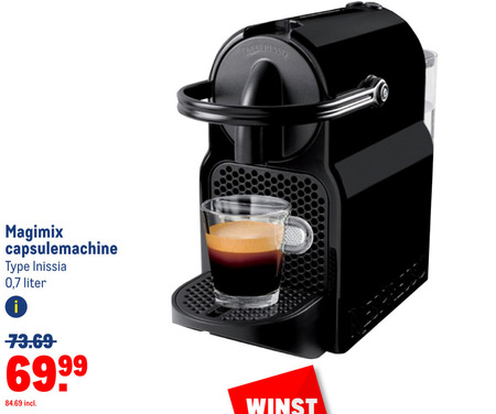 Magimix   nespresso apparaat folder aanbieding bij  Makro - details