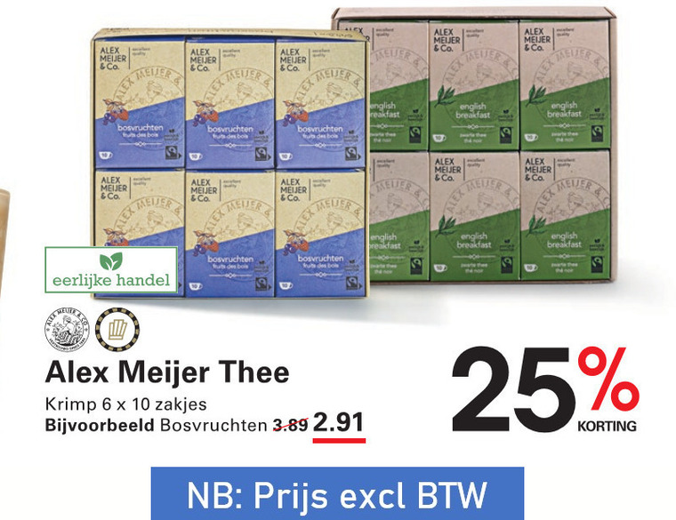 Alex Meijer   thee folder aanbieding bij  Sligro - details