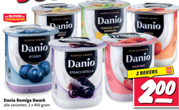 Danone Danio   kwark folder aanbieding bij  Nettorama - details