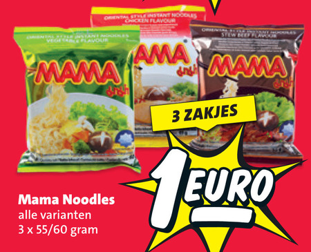 Mama noodles   noodles folder aanbieding bij  Nettorama - details