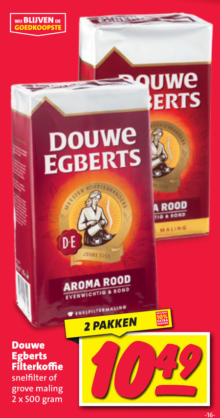 Douwe Egberts   koffie folder aanbieding bij  Nettorama - details