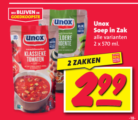 Unox   soep folder aanbieding bij  Nettorama - details