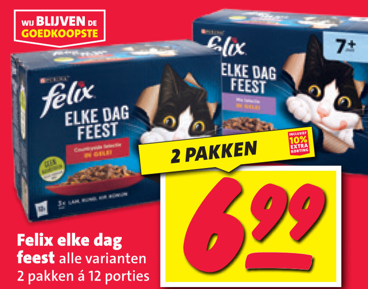 Felix   kattenvoer folder aanbieding bij  Nettorama - details