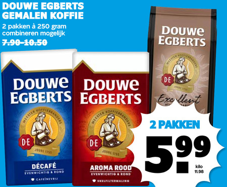 Douwe Egberts   koffie folder aanbieding bij  Boons Markt - details