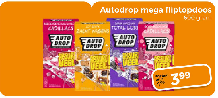 Autodrop   snoep folder aanbieding bij  Trekpleister - details