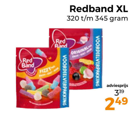 Red Band   snoep folder aanbieding bij  Trekpleister - details