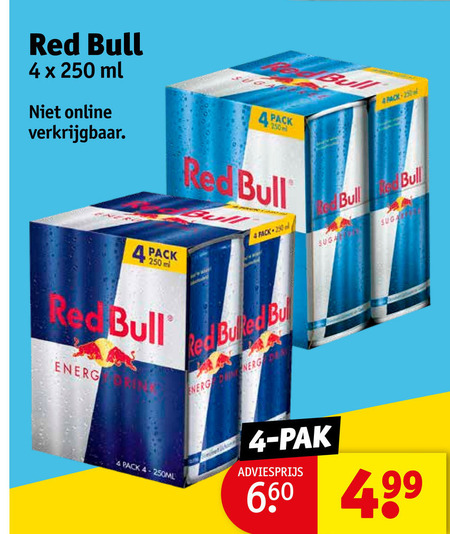 Red Bull   energiedrank folder aanbieding bij  Kruidvat - details