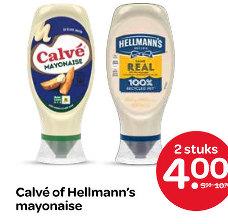 Hellmans   mayonaise folder aanbieding bij  Spar - details