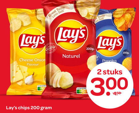 Lays   chips folder aanbieding bij  Spar - details