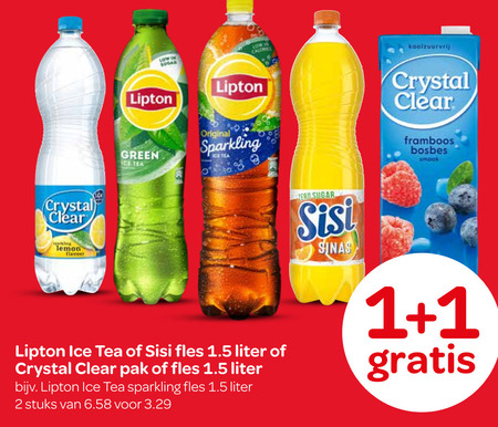 Sisi   frisdrank, ice tea folder aanbieding bij  Spar - details