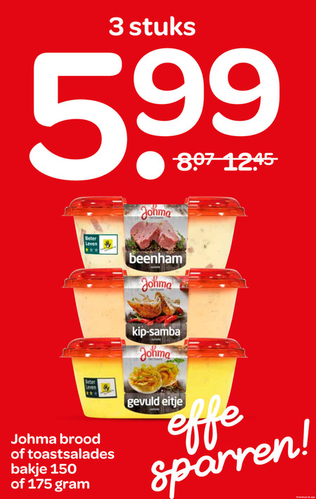 Johma   salade folder aanbieding bij  Spar - details