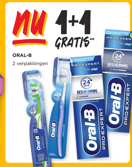 Oral-B   tandpasta, tandenborstel folder aanbieding bij  Jumbo - details