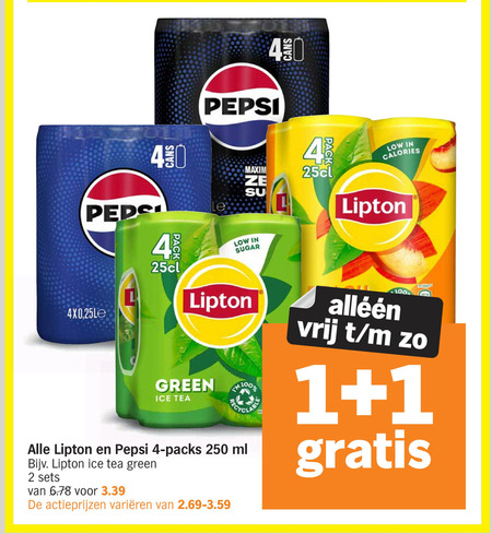 Pepsi   cola, ice tea folder aanbieding bij  Albert Heijn - details