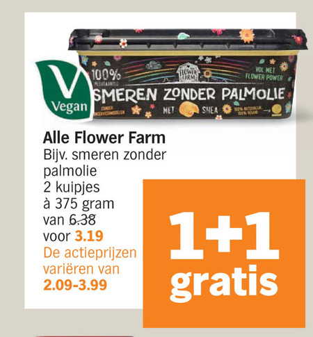 Flower Farm   olie en vetten folder aanbieding bij  Albert Heijn - details