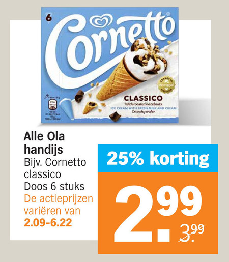 Ola   ijslollies, ijscornets folder aanbieding bij  Albert Heijn - details