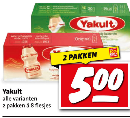 Yakult   drinkyoghurt folder aanbieding bij  Boni - details