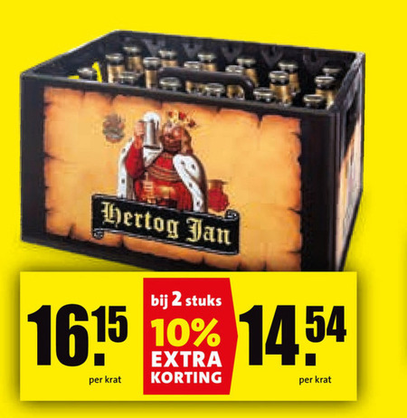 Hertog Jan   krat bier folder aanbieding bij  Boni - details