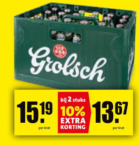 Grolsch   krat bier folder aanbieding bij  Boni - details